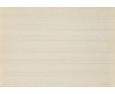 Calderara, AntonioAbbiategrasso, 1903 - Vaciago, 197829 x 42 cm, R.Ohne Titel, 1962. Aquarell auf festem Papier. In Aquarell 