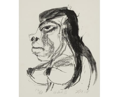 Dix, OttoGera, 1891 - Singen, 196934 x 27 cm, R."Hekate II (Profil)", 1968. Lithografie auf Bütten. In Bleistift unten rechts