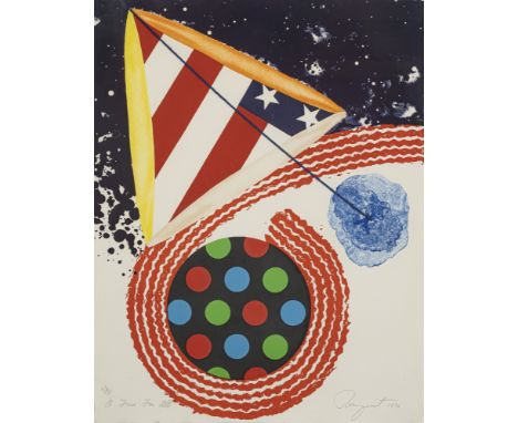 Rosenquist, JamesGrand Forks/North Dakota, 1933 - New York, 201766 x 52 cm, R."A free for all", 1976, Farblithografie mit Col