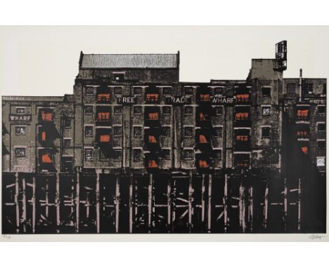 Winner, GerdBraunschweig, 1936Blattgröße: 69 x 104 cm, o. R."Free trade wharf", 1972. Farbserigraphie auf Bütten. In Bleistif