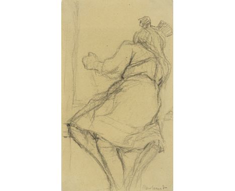 Ernst, MaxBrühl, 1891 - Paris 197620 x 11,5 cm, R."Schwester Loni schlafend", um 1913. Bleistift auf Papier. In Bleistift unt