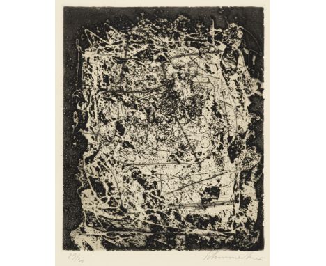 Schumacher, EmilHagen, 1912 - San José/Ibiza, 199920 x 16 cm, R.Ohne Titel, 1959. Radierung auf Bütten. In Bleistift unten re