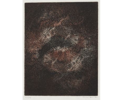 Ernst, MaxBrühl, 1891 - Paris 197621 x 15,9 cm, R.Ohne Titel, 1962. Farbradierung auf Japanpapier aus der Folge "Paroles pein