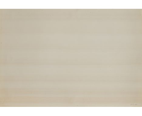 Calderara, AntonioAbbiategrasso, 1903 - Vaciago, 197829 x 42 cm, R.Ohne Titel, 1962. Aquarell auf festem Papier. In roter Tin
