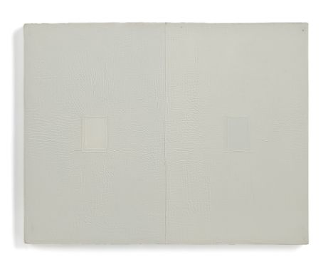 Calderara, AntonioAbbiategrasso, 1903 - Vaciago, 197821 x 27 cm, R."Attrazione binomatica rettangolare", 1962. Öl auf Holz. I