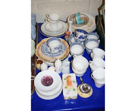 QUANTITY OF WOODS CUPS, SAUCERS ETC 