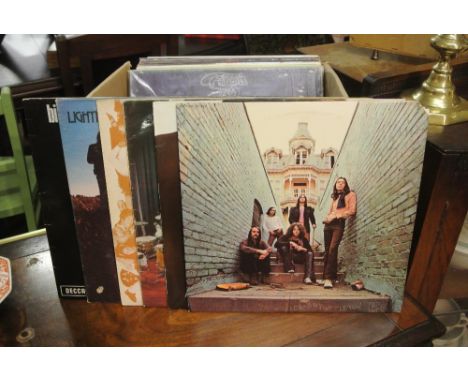 VINYL/ RECORDS - Collection of 20 albums with artists to include Crabby Appleton, Santana, Lou Reed, the Rolling Stones, Yes 