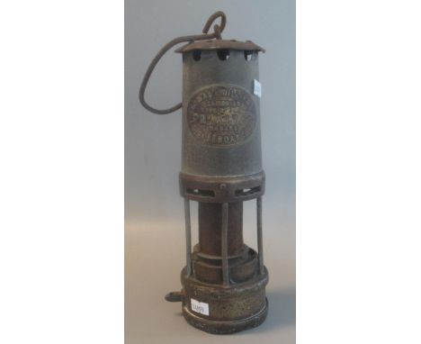 Thomas & Williams, Aberdare original brass miners safety lamp. 26cm high approx.(B.P. 21% + VAT) 