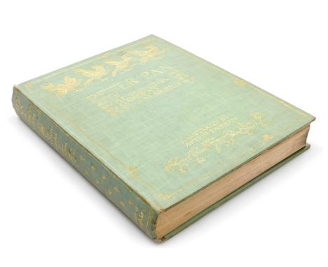 Barrie (J.M.).  Pen Pan in Kensington Gardens, first edition, illustrated by Arthur Rackham, gilt tooled green cloth, publish