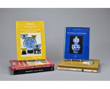 SIX REFERENCE BOOKS ON CHINESE ART AND HISTORY, to include: 'Bronzes: Xia & Shang' by Christian Deydier, ARHIS, 1995; Allen's