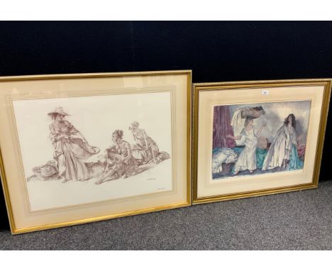 William Russell Flint, (1880-1969), by and after, ‘Balance’, signed in pencil lower right margin, blind stamp lower left, lit