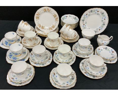 Colclough tea set for six including six tea cups and saucers, side plates; another.