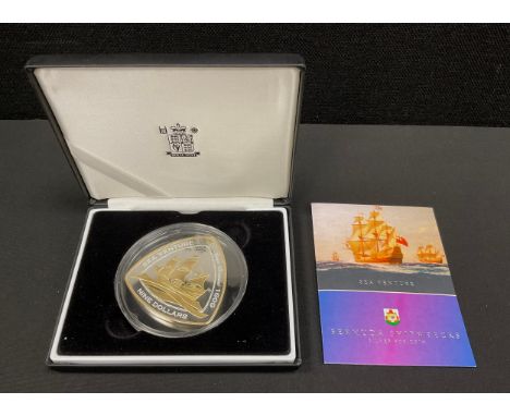Bermuda - Elizabeth II, limited edition 'Sea Venture' Nine Dollars - 2006, Silver Proof token, encapsulated in fitted case wi