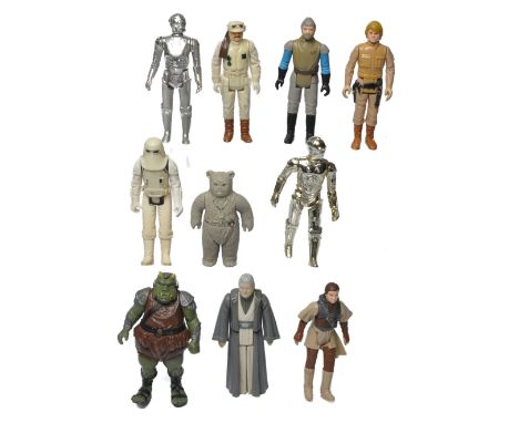 A group of original Kenner / Palitoy issue vintage Star Wars Action Figures. As shown. 