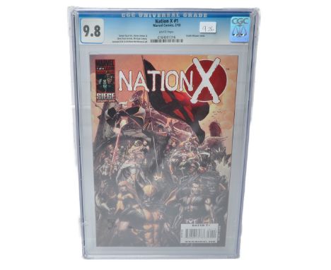 Graded Comic Book Comprising Nation X #1 - Marvel Comics 2/10 - Simon Spurrier, James Asmus &amp; Chris Yost stories. Michael