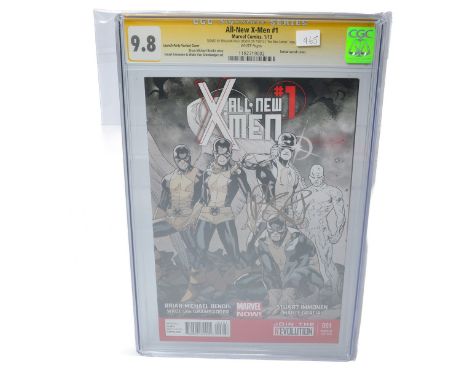 Graded Comic Book Interest Comprising All-New X-Men #1 Launch Party Variant Cover -Partial sketch cover.  Marvel Comics 1/13 