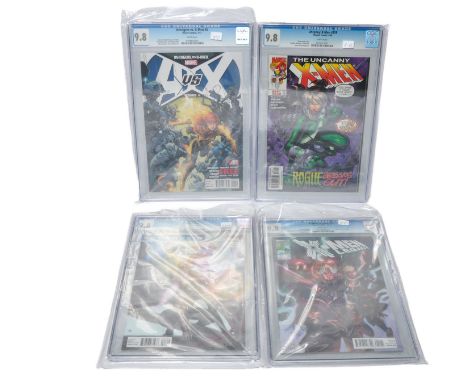 Graded Comic Books comprising of four issues to include; 1)Uncanny X-Men #359 - Marvel Comics 9/98 - Steve Seagal Story- Bach