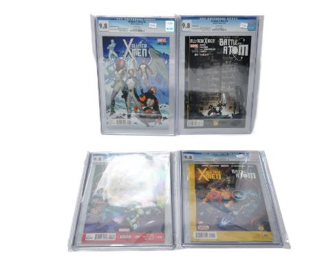 Graded Comic Books comprising of four issues to include; 1)All-New X-Men #19 - Marvel Comics 1/14 - Brian Michael Bendis Stor