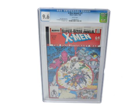 Graded Comic Book Interest Comprising X-Men Annual #12 - Marvel Comics 1988 - Chris Claremont Story. Art Adams &amp; Bob Wiac