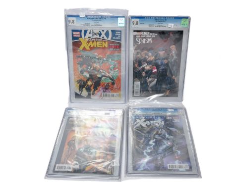 Graded Comic Books comprising of four issues to include; 1)Wolverine &amp; The X - Men #15 - Marvel Comics 10/12 - Jason Aaro