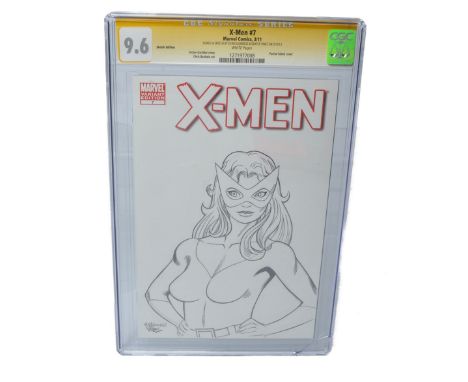 Graded Comic Book Interest Comprising X-Men #7 Sketch Edition - Marvel Comics 3/11 - Signed &amp; Sketch by Ed McGuinness &am