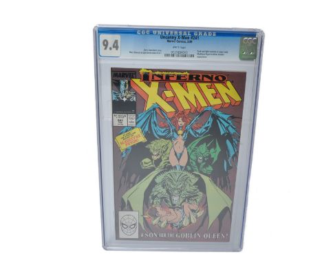 Graded Comic Book Interest Comprising Uncanny X-Men #241- Marvel Comics 2/89 - Chris Claremont Story. Marc Silvestri &amp; Da