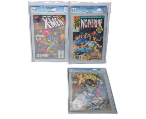 Graded Comic Books comprising of four issues to include; 1) Uncanny X-Men #335 - Marvel Comics 8/96 - Scott Lobdell Story. Jo