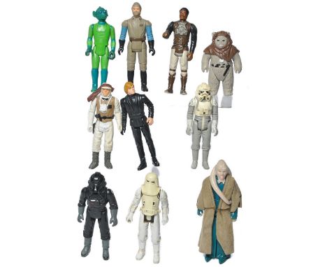 A group of original Kenner / Palitoy issue vintage Star Wars Action Figures. As shown. 