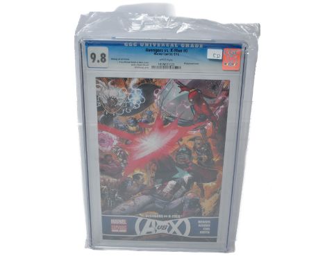 Graded Comic Book Comprising Avengers vs. X-Men #0 - Marvel comics 5/12 - Cheung Variant Cover. Brian Michael Bendis &amp; Ja