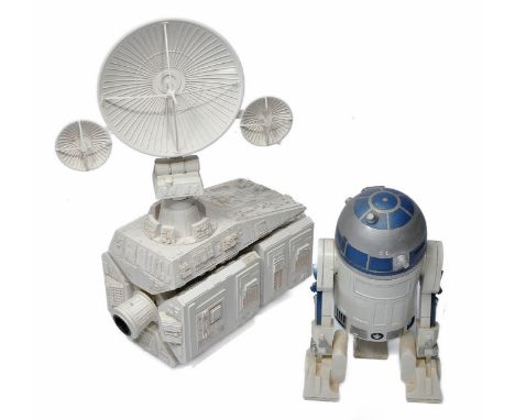 Space Odyssey Scale Model of Atomic City plus model of Star Wars R2-D2. 