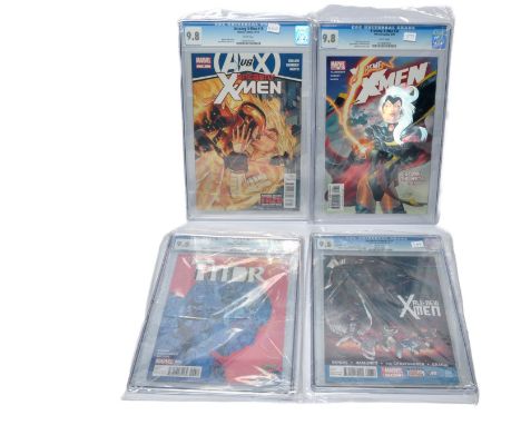 Graded Comic Books comprising of four issues to include; 1)X-treme X-Men #36 - Marvel Comics 2/04 - Chris Claremont story. Ig