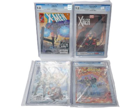 Graded Comic Books comprising of four issues to include; 1)Extraordinary X-Men #3 - Marvel Comics 2/16 - Jeff Lemire story- H