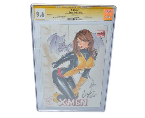 Graded Comic Book Interest Comprising X-Men #1 Sketch Cover - Marvel Comics 9/10 - Signed &amp; Sketch by Ellas Chatzoudis on