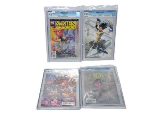 Graded Comic Books comprising of four issues to include; 1) Uncanny X -Men #522 - Marvel comics 5/10 - Variant Edition - Matt
