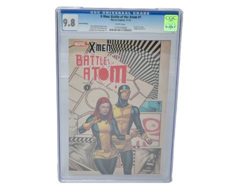 Graded Comic Book Comprising  X-Men: Battle of the Atom #1 - Marvel Comics 11/13 - Variant Edition. Brian Michael Bendis stor