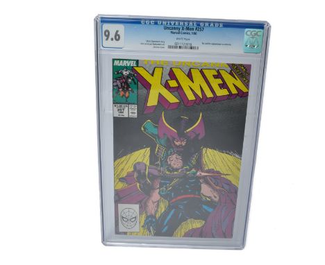 Graded Comic Book Interest Comprising Uncanny X-Men #257 - Marvel Comics 1/90 - Chris Claremont Story. Jim Lee &amp; Joe Rubi