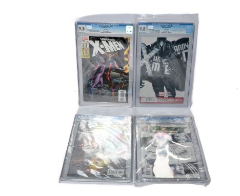 Graded Comic Books comprising of four issues to include; 1)Uncanny X -Men #483 - Marvel Comics 4/07 - Ed Brubaker Story - Joh