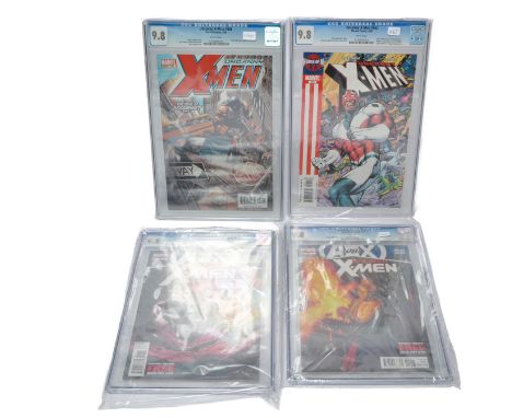 Graded Comic Books comprising of four issues to include; 1)Uncanny X-Men #17 - Marvel Comics 10/12 - Kieron Gillen story. Dan
