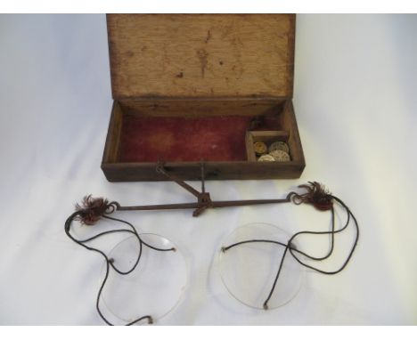 Apothecary scales and weights.