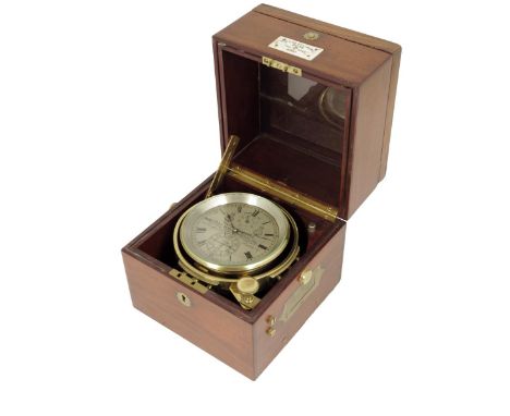 Victor Kullberg. A Two-day marine chronometer, the 4 inch silvered dial signed Victor Kullberg Maker to the Admiralty, The In