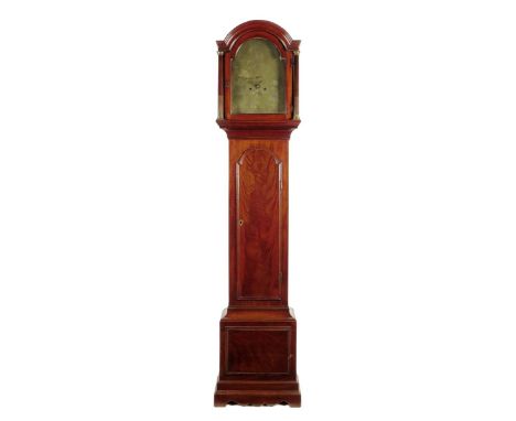 An eight day mahogany longcase clock, the 12 inch dial signed John Beck, Salisbury, subsidiary seconds and calendar sector, t