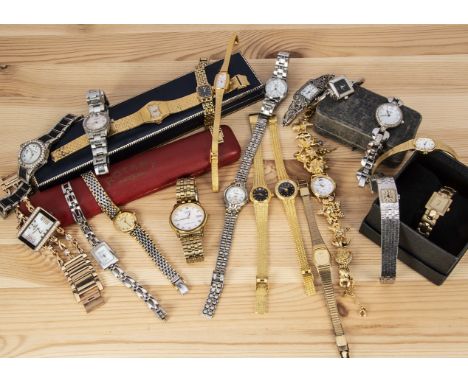 A collection of lady's fashion and other watches, including three Rotary examples, and more 