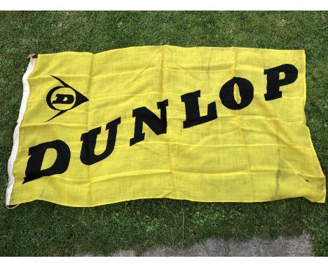 A Dunlop forecourt flag, 67 x 35 1/2",