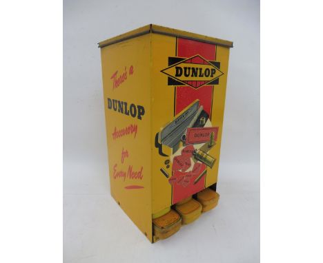 A Dunlop 'Silent Salesman' tinplate dispensing cabinet, in very good condition.