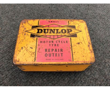 A Dunlop Motor Cycle Tyre Repair Outfit tin - small. 