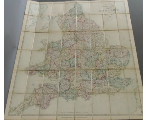 Stanford's Road and Railway Map of England 1871 Edition, together with a Hydes 1905 pocket map of Brooklyn, 5 American automo
