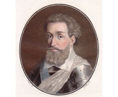 Portrait of Jacques II Goyon De Matignon Marshal governor of Normandie, Engraving - paper, Print, 1788 year, Author - Antoine