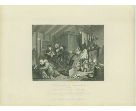 Book of Old Art Print Gravure Engraving. 46 Gravures, Engraving - paper, Print