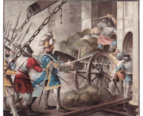 The Capture of Chartres, Engraving - paper, Print, Author - Antoine Louis Francois Sergent-Marceau