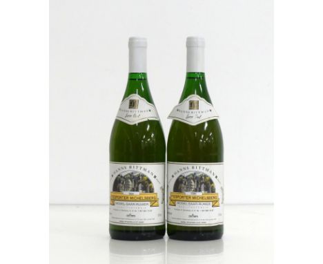 2 x 1 litre bts Piesporter Michelsberg M.S. R. 1996  Harris Rittman